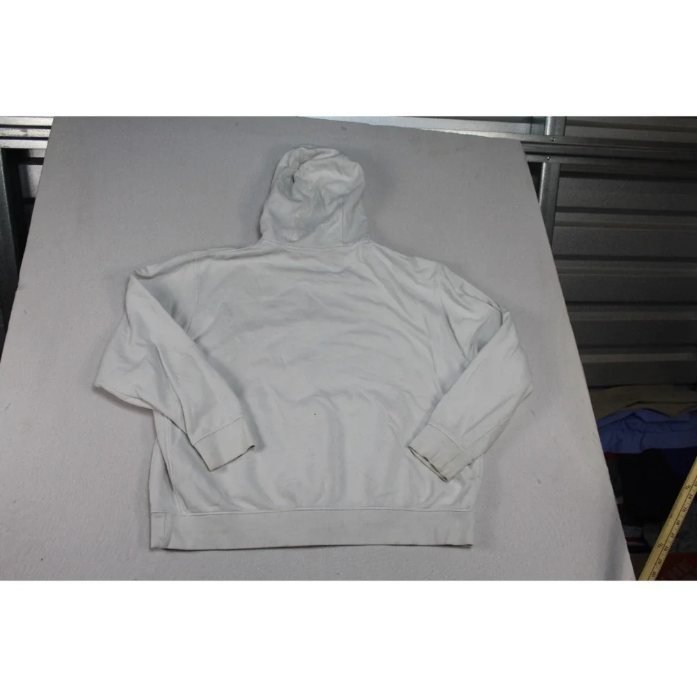 Nike Women White Sweater Hoodie Full Zip Long Sleeve Casual Size XXL